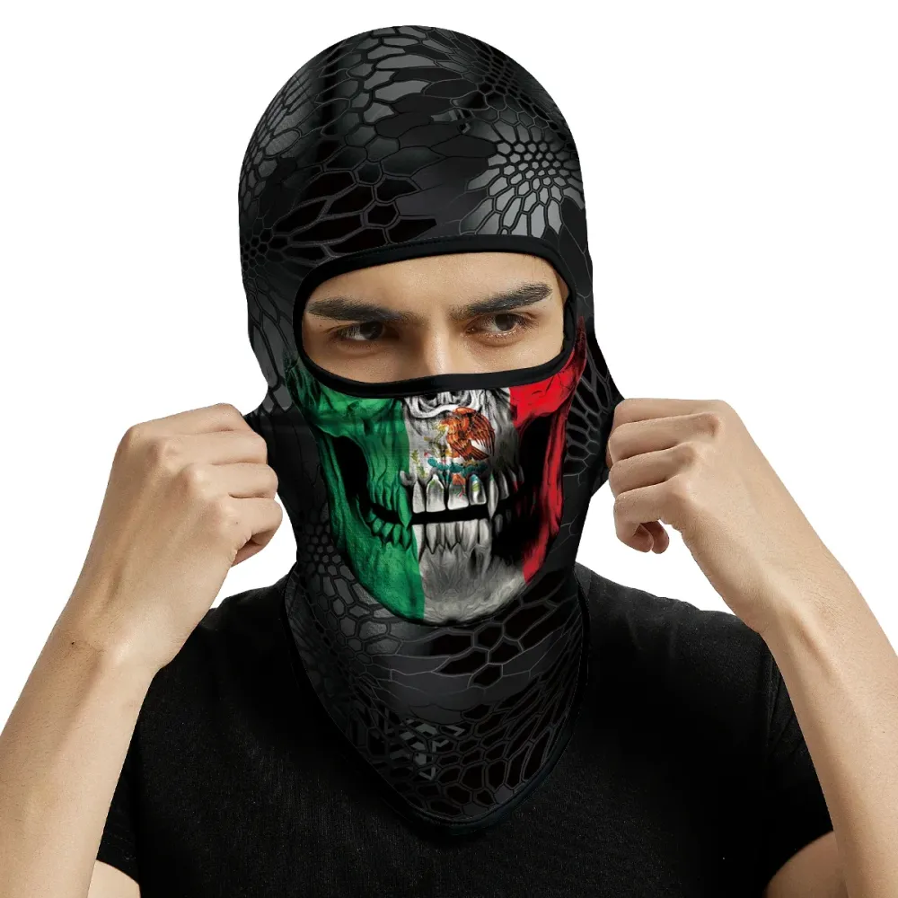 Cagoule Moto Tête de Mort Italienne Antre du Motard