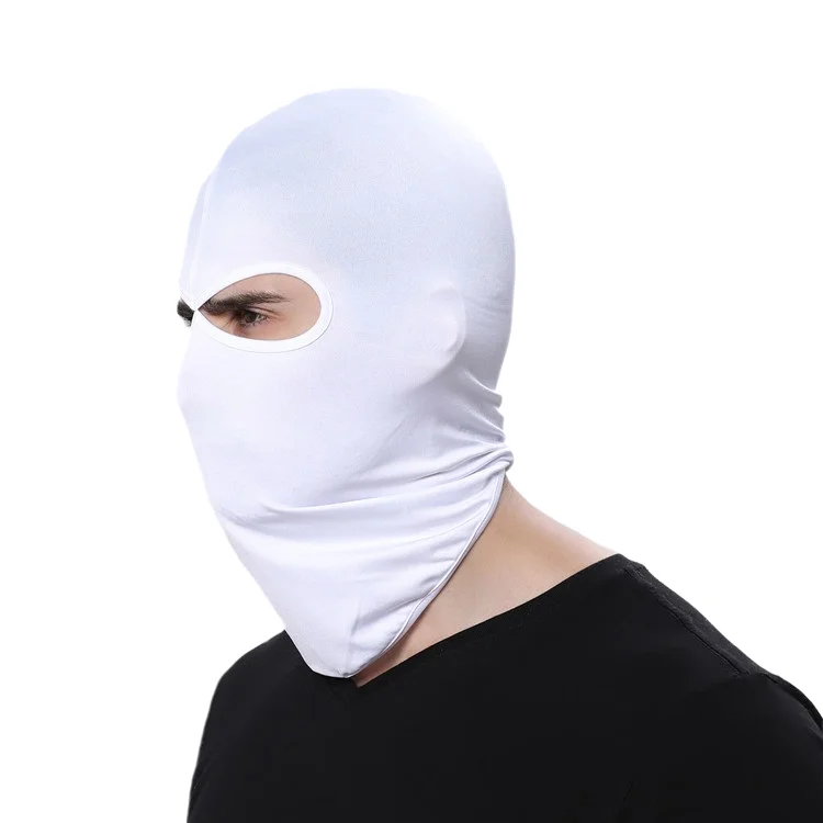 Cagoule Thermique Chouette Moto 2 Trous Blanc Antre du Motard