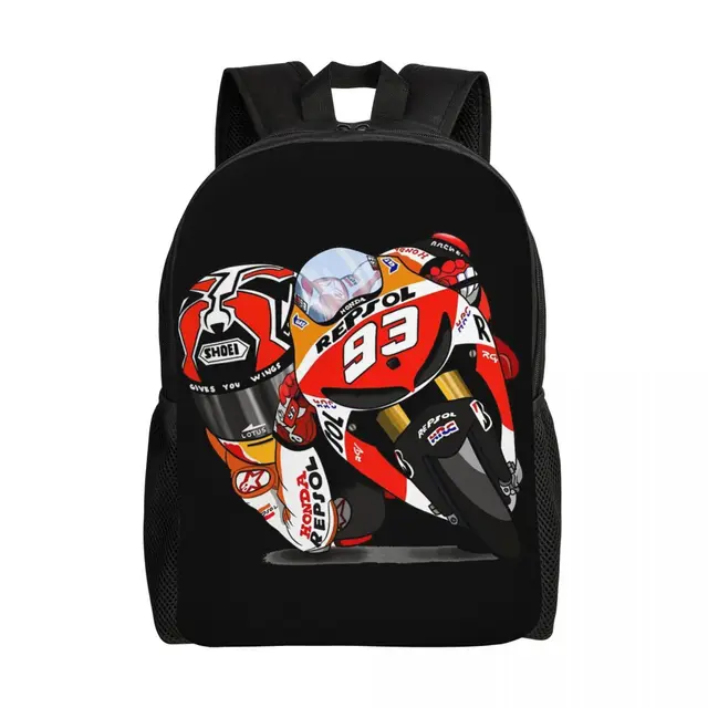 Cartable Moto GP Marquez sur Circuit Antre du Motard