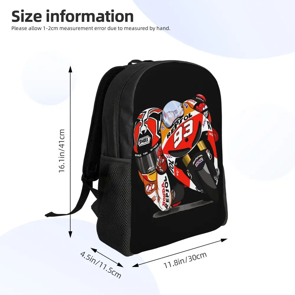 Cartable Moto GP Marquez sur Circuit Antre du Motard