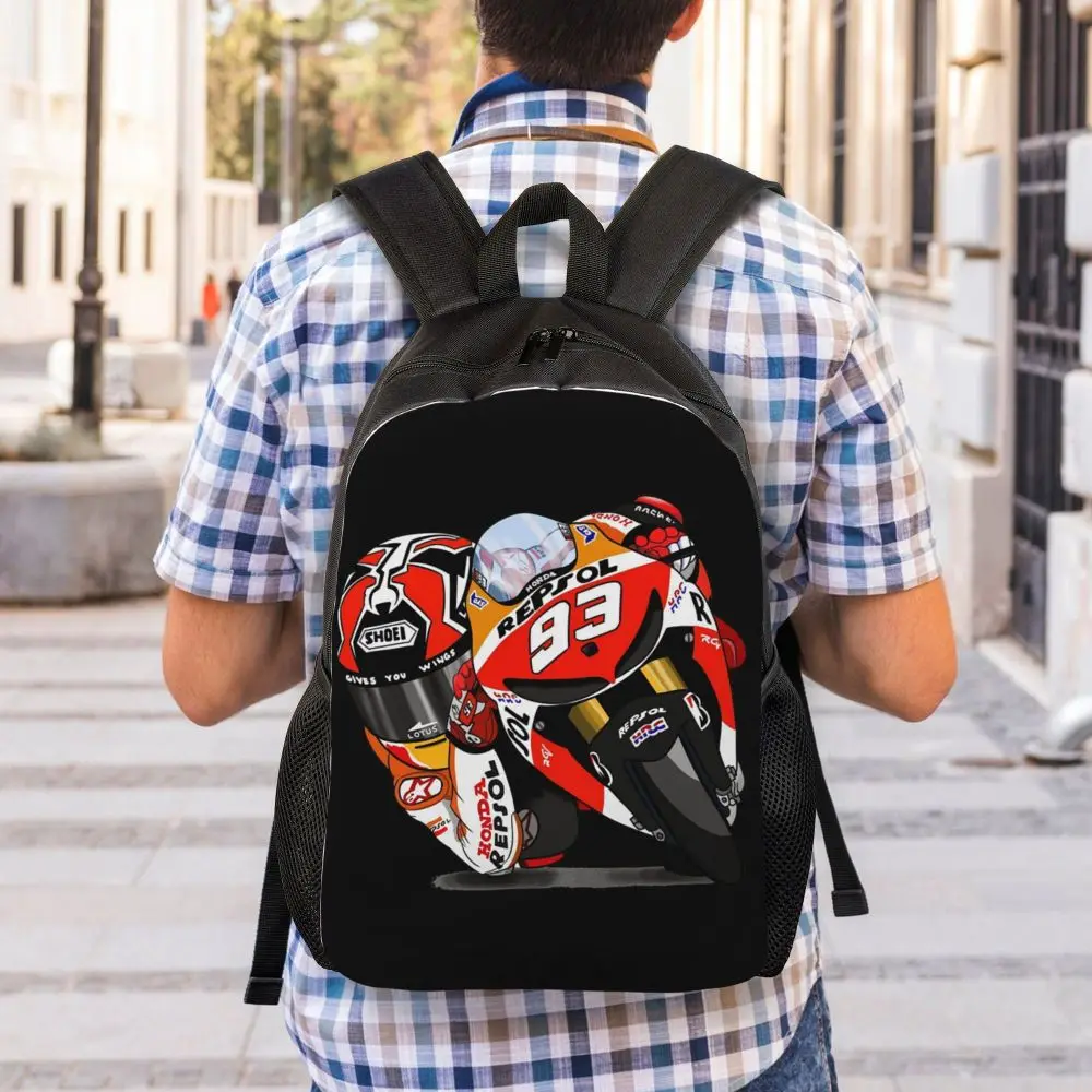 Cartable Moto GP Marquez sur Circuit Antre du Motard