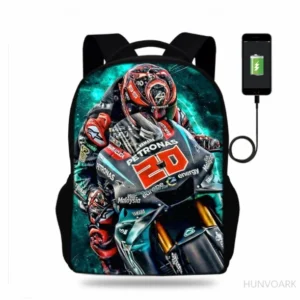 Cartable Moto GP<br> Pilote de Course Quartararo Antre du Motard