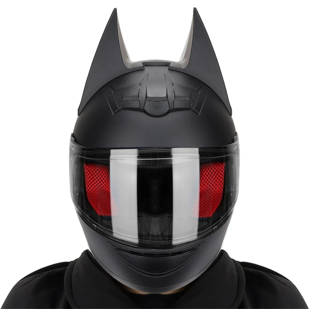 Casque Moto Batman Modèle Couleur Gris Carbon Antre du Motard