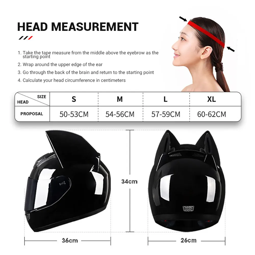 Casque Moto Blanc avec Oreille de Chat Antre du Motard