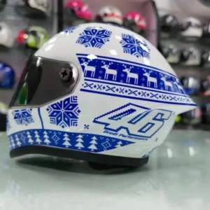 Casque Moto Chat & Petit Chien<br> Modèle GP 46 Hiver Noël Antre du Motard