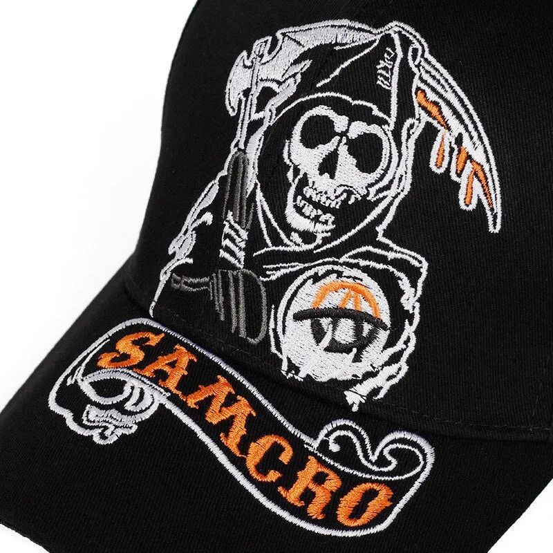 Casquette Moto Grande Faucheuse Antre du Motard