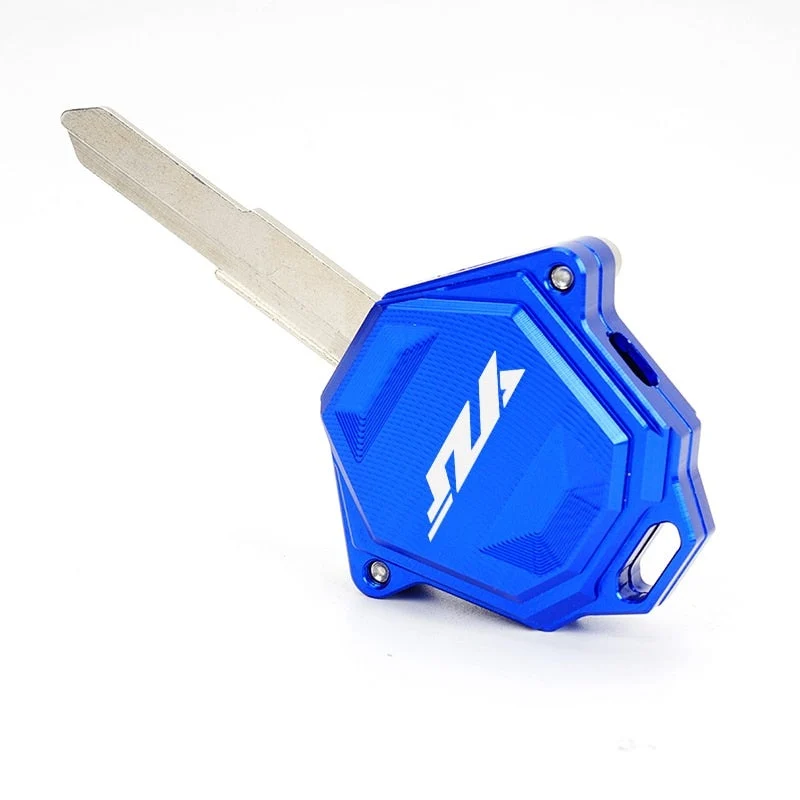Coque Clé Bleue Moto Inscription (Yamaha) YZF Blanche Antre du Motard