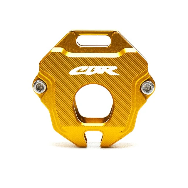Coque Clé Dorée Moto Inscription (Honda) CBR Blanche Antre du Motard
