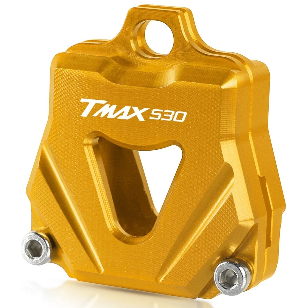 Coque Clé Dorée Moto Inscription Tmax 530 Blanche Antre du Motard