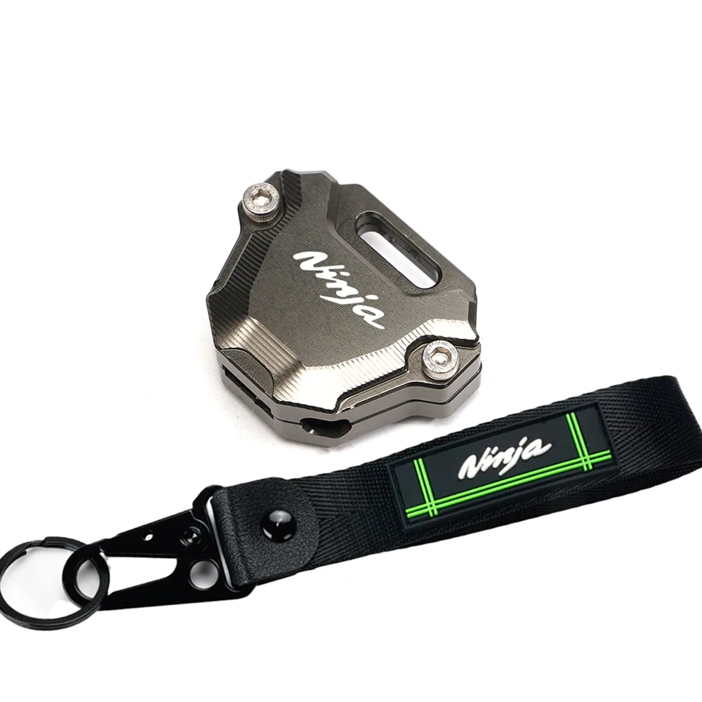 Coque Clé Grise Moto Pack (Kawasaki) Ninja avec Porte-Clé Associé Antre du Motard