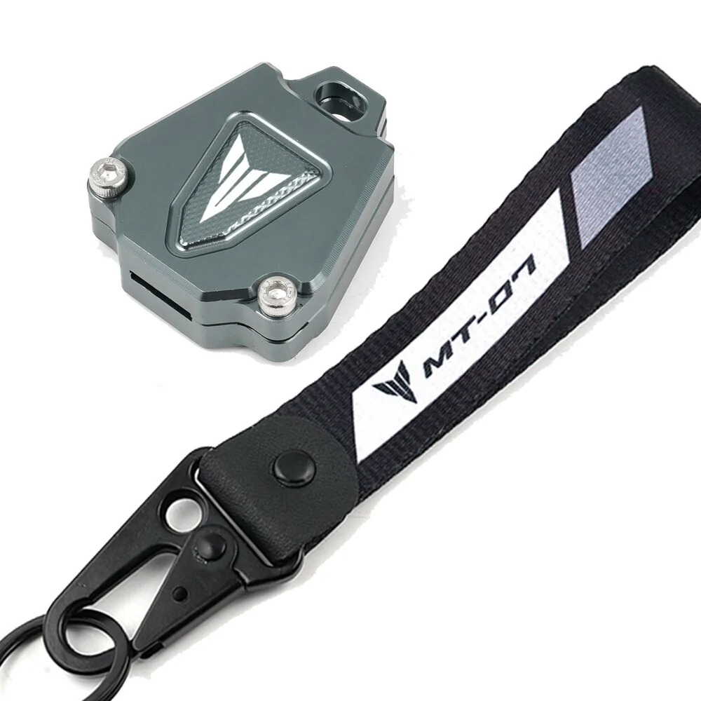 Coque Clé Grise Moto Pack Sigle (Yamaha) MT-07 avec Porte-Clé Associé Antre du Motard