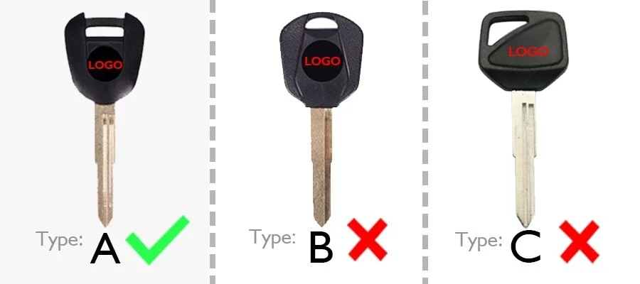 Coque Clé Moto Dorée Pack CBR avec Porte-Clé Associé Antre du Motard