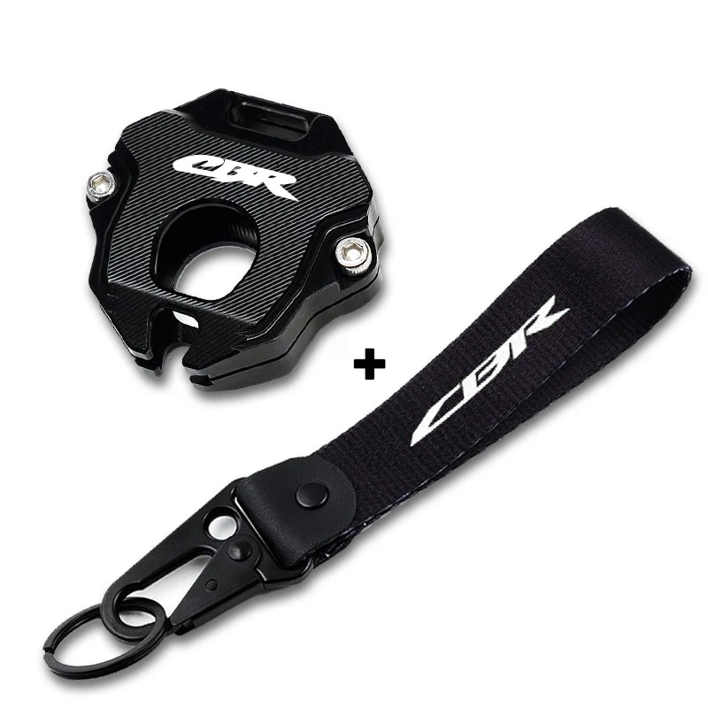 Coque Clé Moto Noire Pack CBR avec Porte-Clé Associé Antre du Motard