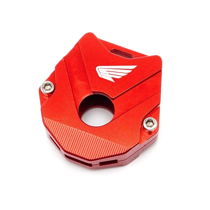 Coque Clé Rouge Moto avec Insigne Honda Blanc Antre du Motard