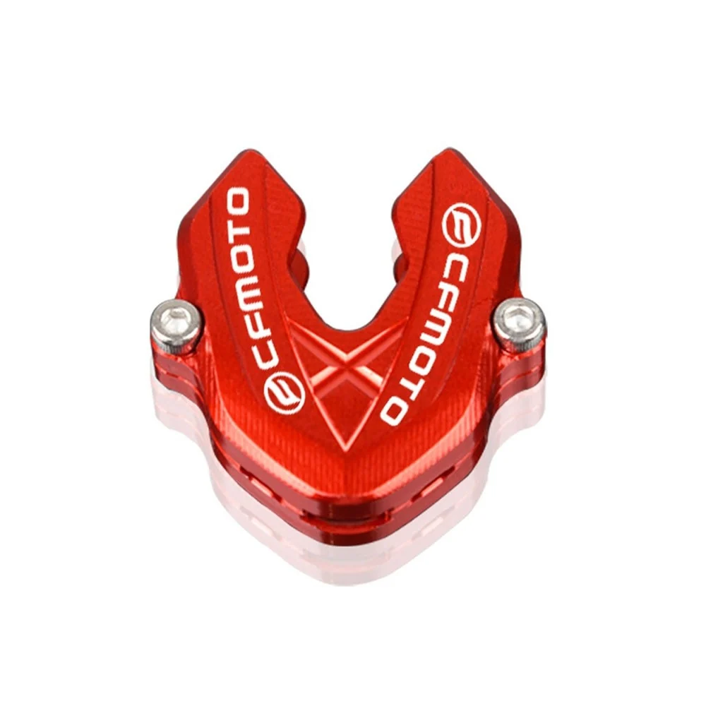 Coque Clé Rouge Moto Inscription CFMOTO Blanche Antre du Motard