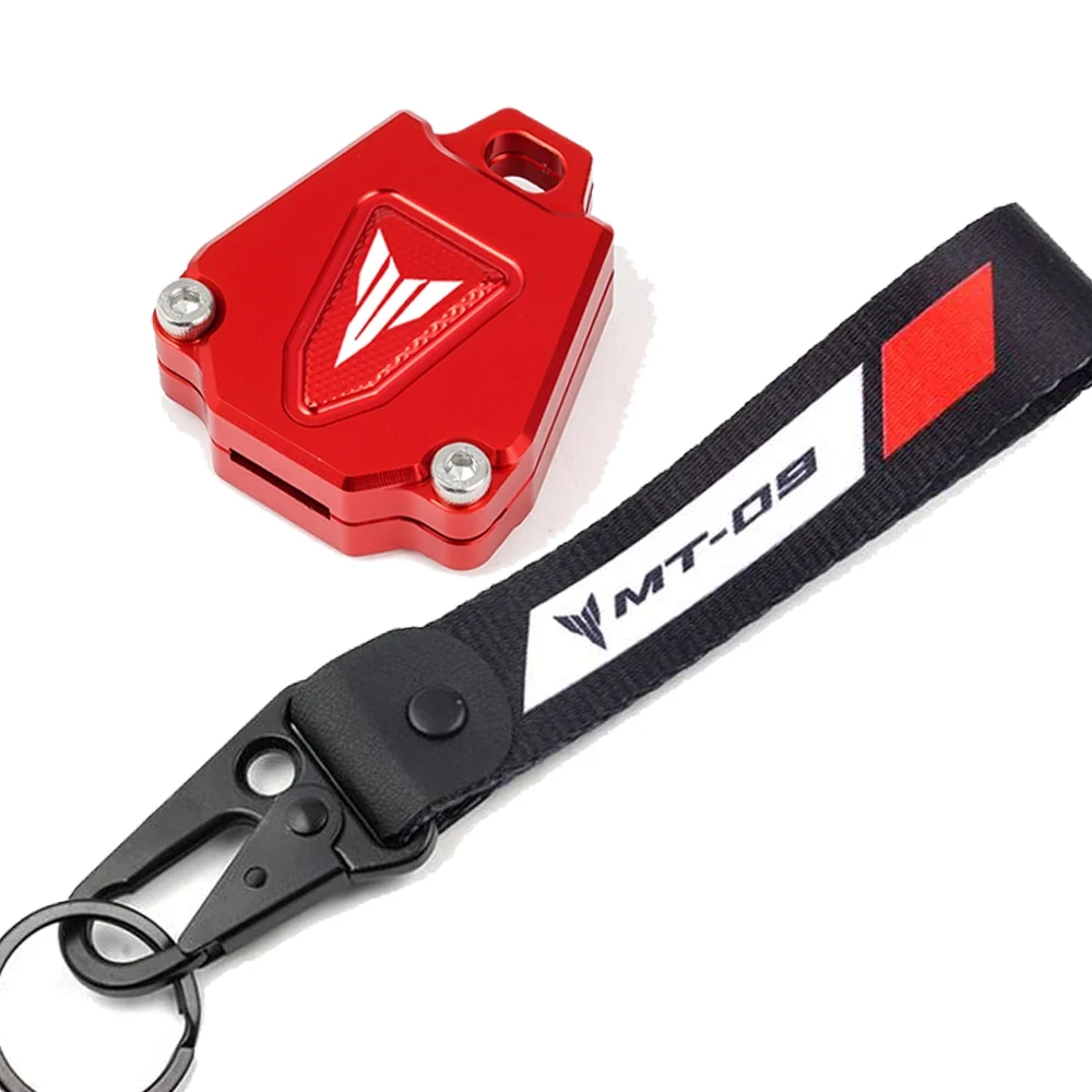 Coque Clé Rouge Moto Pack Sigle (Yamaha) MT-09 avec Porte-Clé Associé Antre du Motard