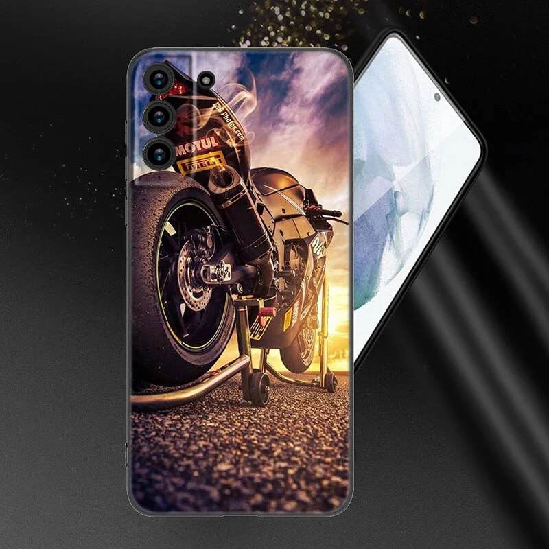 Coque Téléphone Samsung Moto Aube Ensoleillée Antre du Motard
