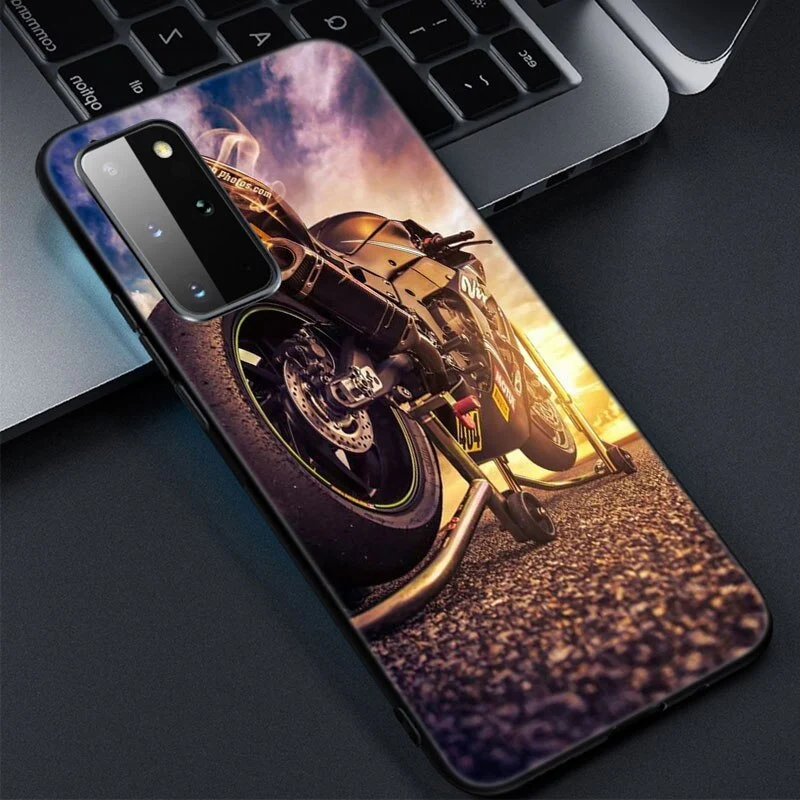 Coque Téléphone Samsung Moto Aube Ensoleillée Antre du Motard
