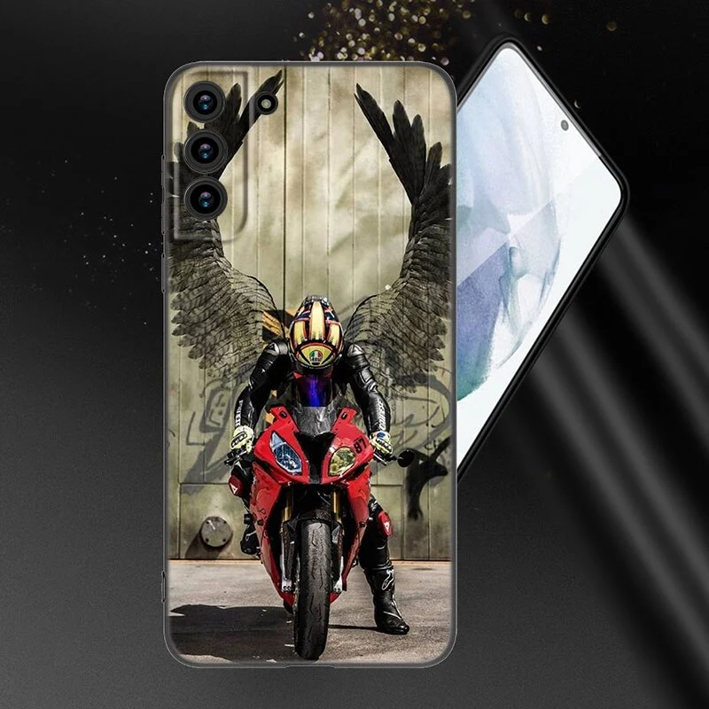 Coque Téléphone Samsung Moto Motard Ailé Antre du Motard