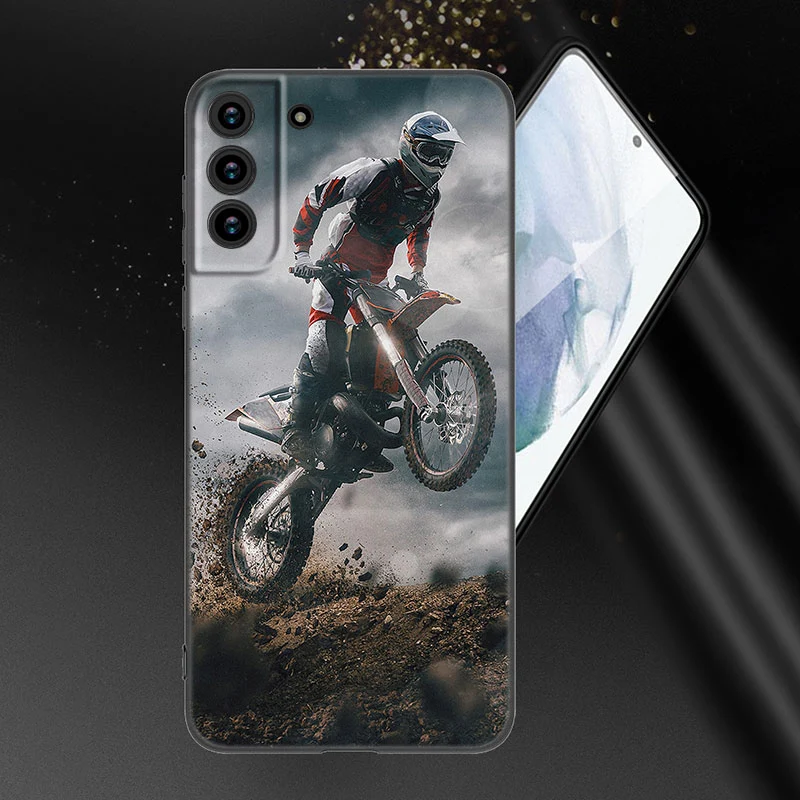 Coque Téléphone Samsung Moto Cross Passage d'Obstacle Antre du Motard