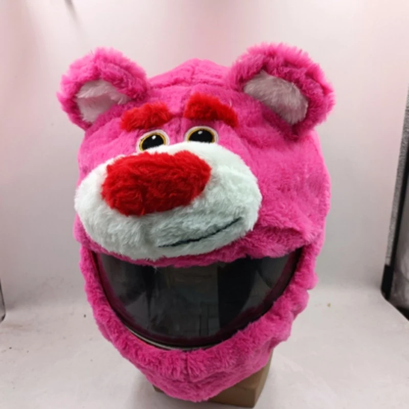 Couvre Casque Moto Ours Rose Antre du Motard