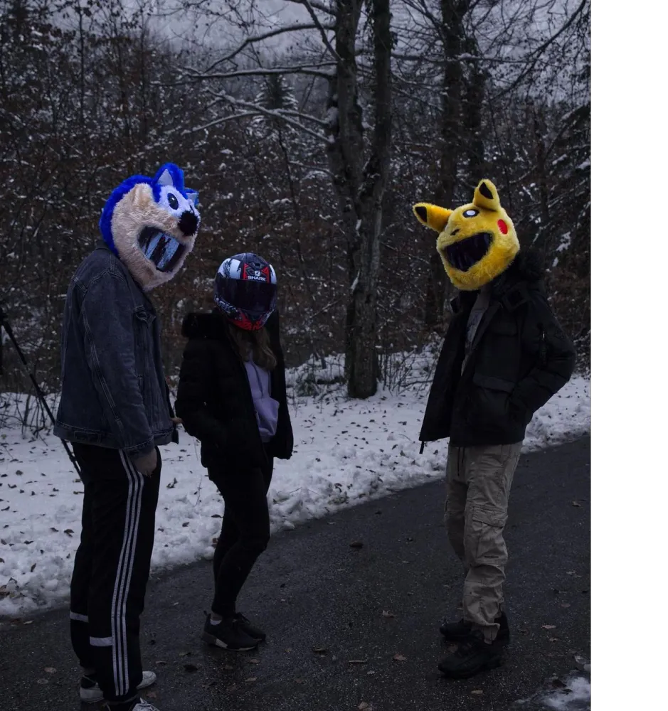 Couvre Casque Moto Sonic l'Hérisson Bleu Antre du Motard