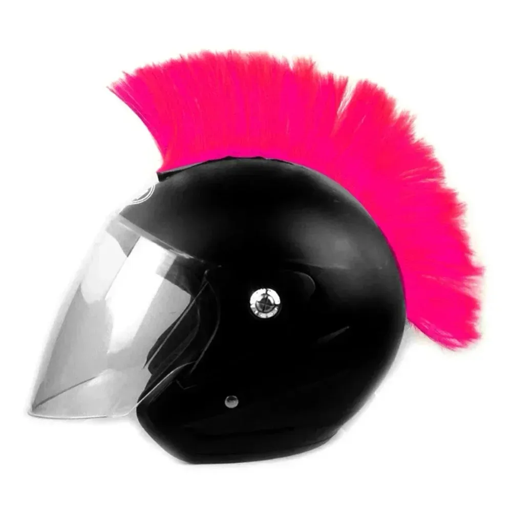Crête Rose Mohawk pour Casque Moto Antre du Motard