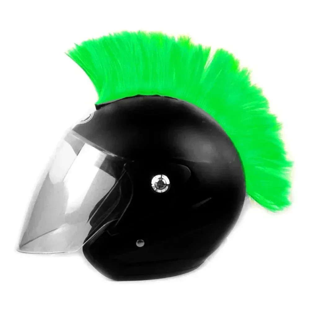 Crête Verte Mohawk pour Casque Moto Antre du Motard