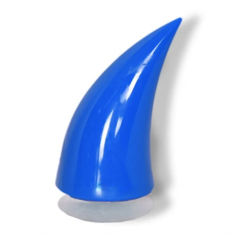 Décoration Casque Moto Corne Diable Bleu Antre du Motard