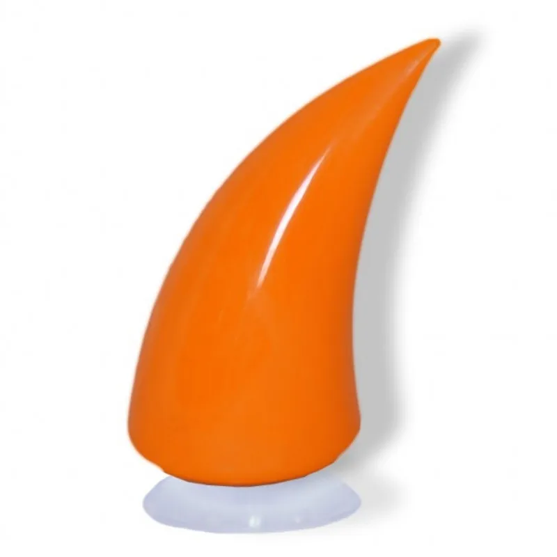 Décoration Casque Moto Corne Diable Orange Antre du Motard