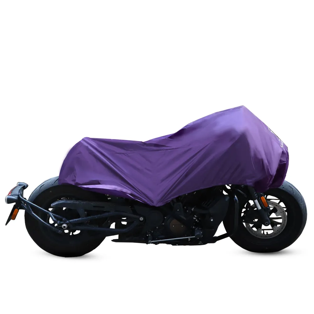 Demi-Housse Moto Waterproof Violet Antre du Motard