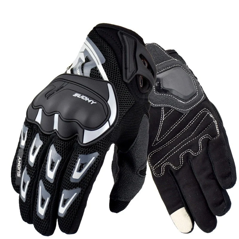 Gant Moto Renforcé Tactile Gris Antre du Motard