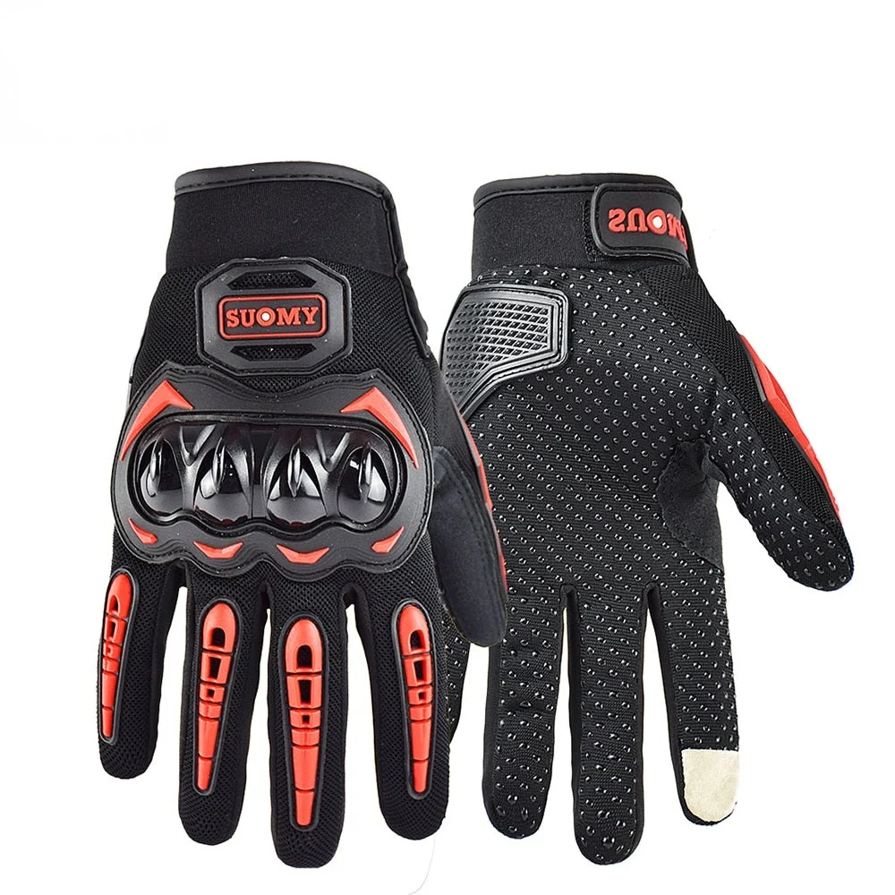 Gant Moto Renforcé Tactile Orange (Textile) Antre du Motard