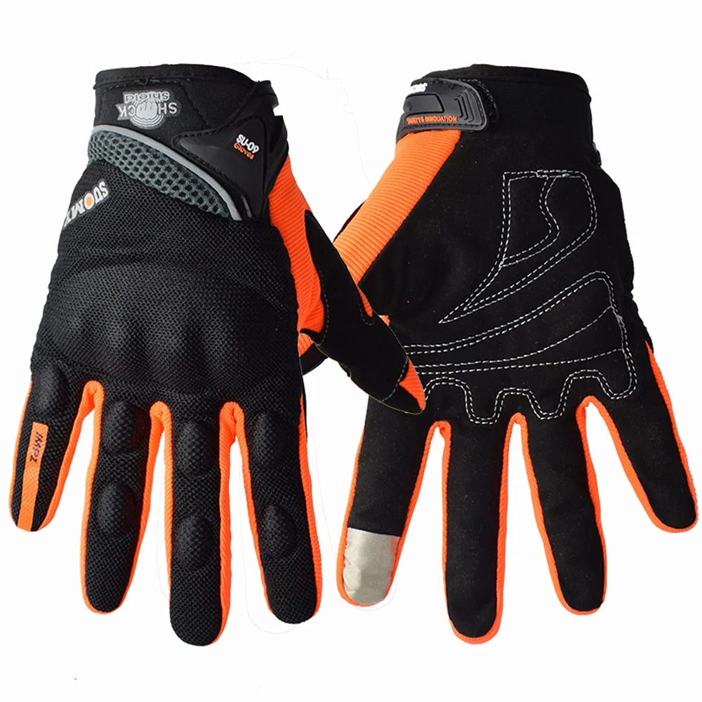 Gant Moto Tactile Orange Antre du Motard