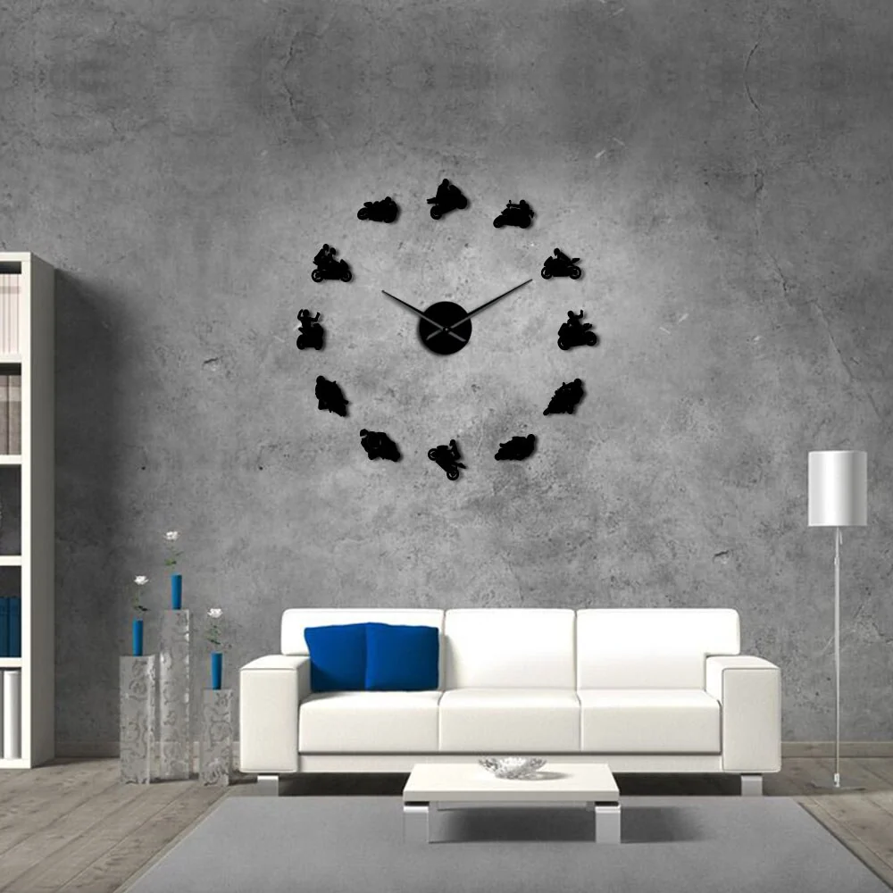 Horloge Murale Moto Bécane à 360° Antre du Motard