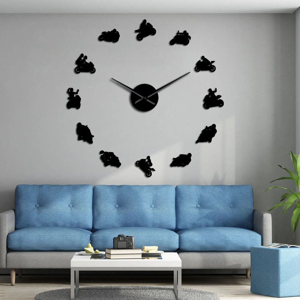 Horloge Murale Moto Bécane à 360° Antre du Motard