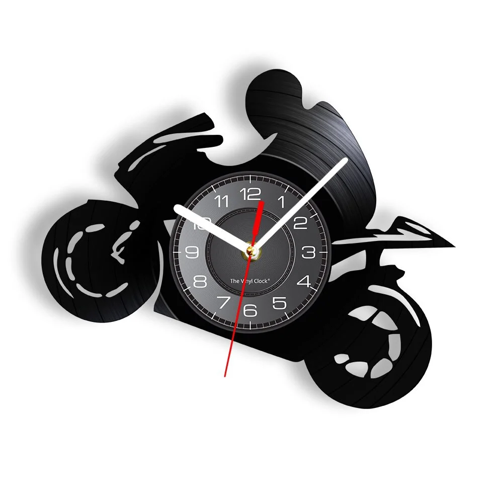 Horloge Murale Moto Biker en Roue Arrière Antre du Motard