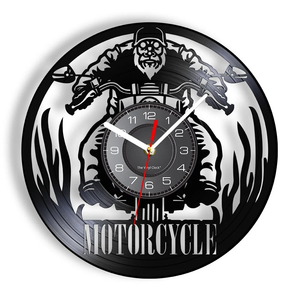 Horloge Murale Moto Biker Vétéran Antre du Motard