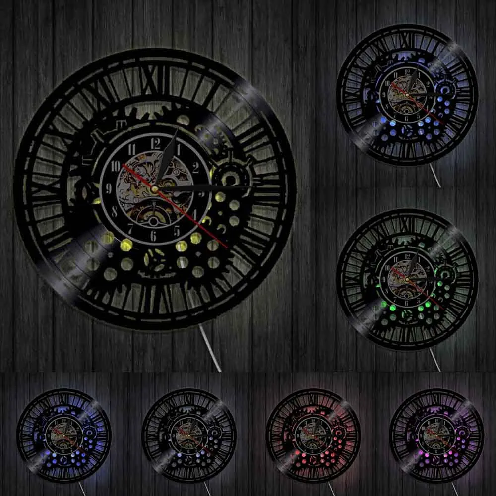 Horloge Murale Moto Pignon (LED) Antre du Motard