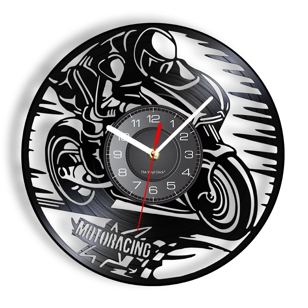 Horloge Murale Moto Pilote GP Antre du Motard