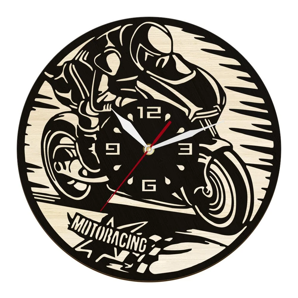 Horloge Murale Moto Racing Antre du Motard