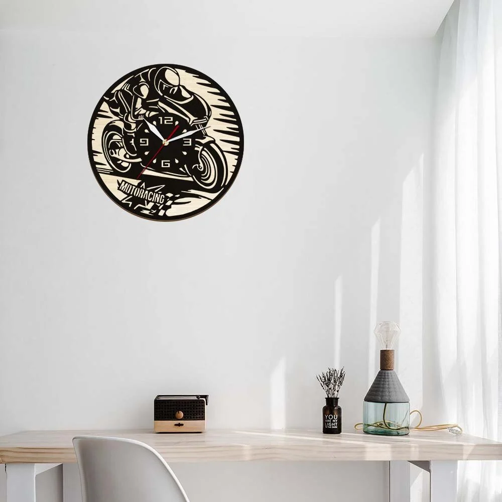 Horloge Murale Moto Racing Antre du Motard