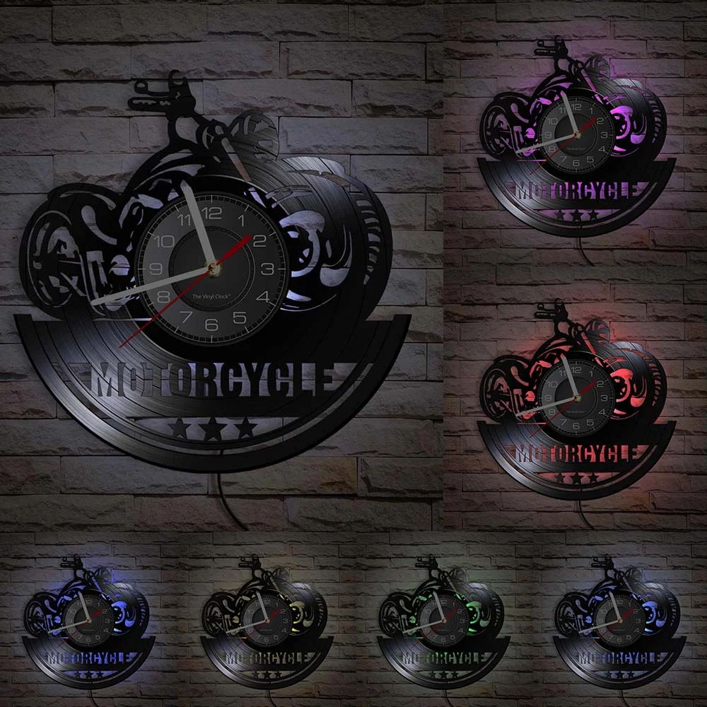 Horloge Murale Moto Style Muscle (LED) Antre du Motard