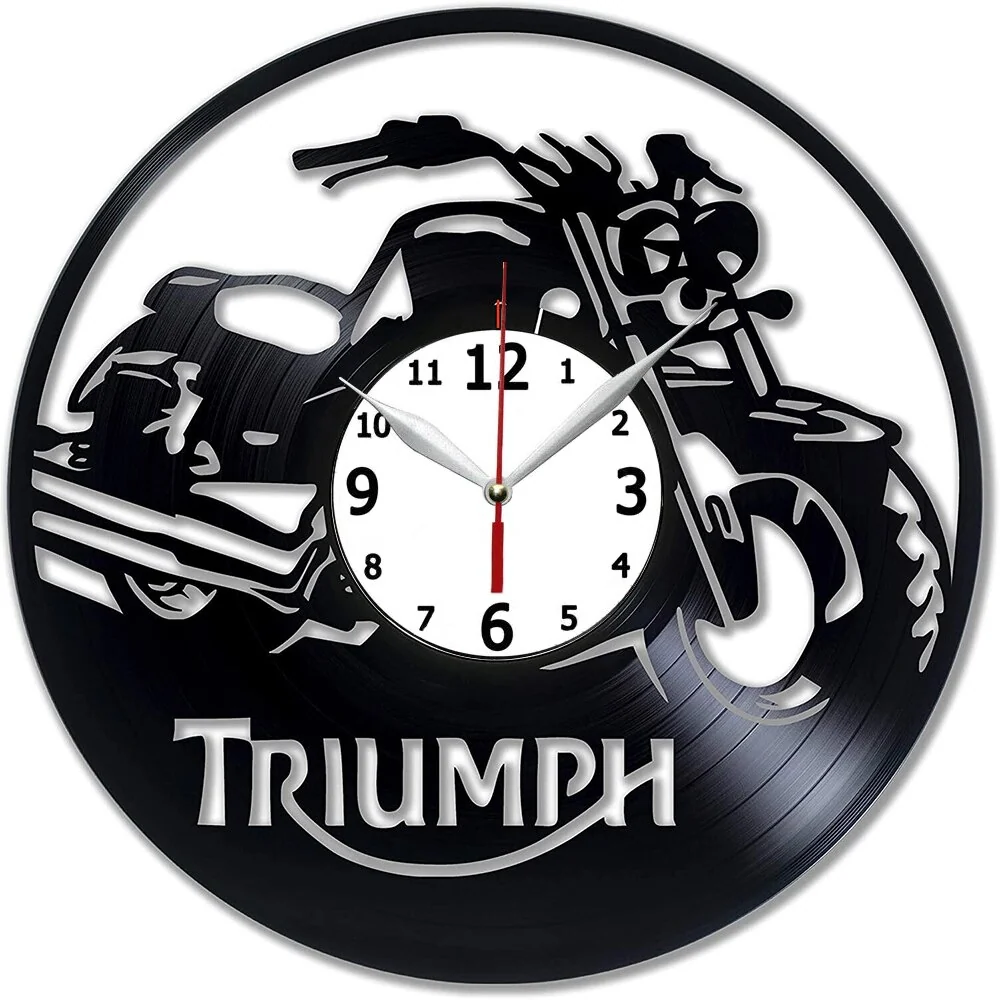Horloge Murale Moto Triumph (LED) Antre du Motard