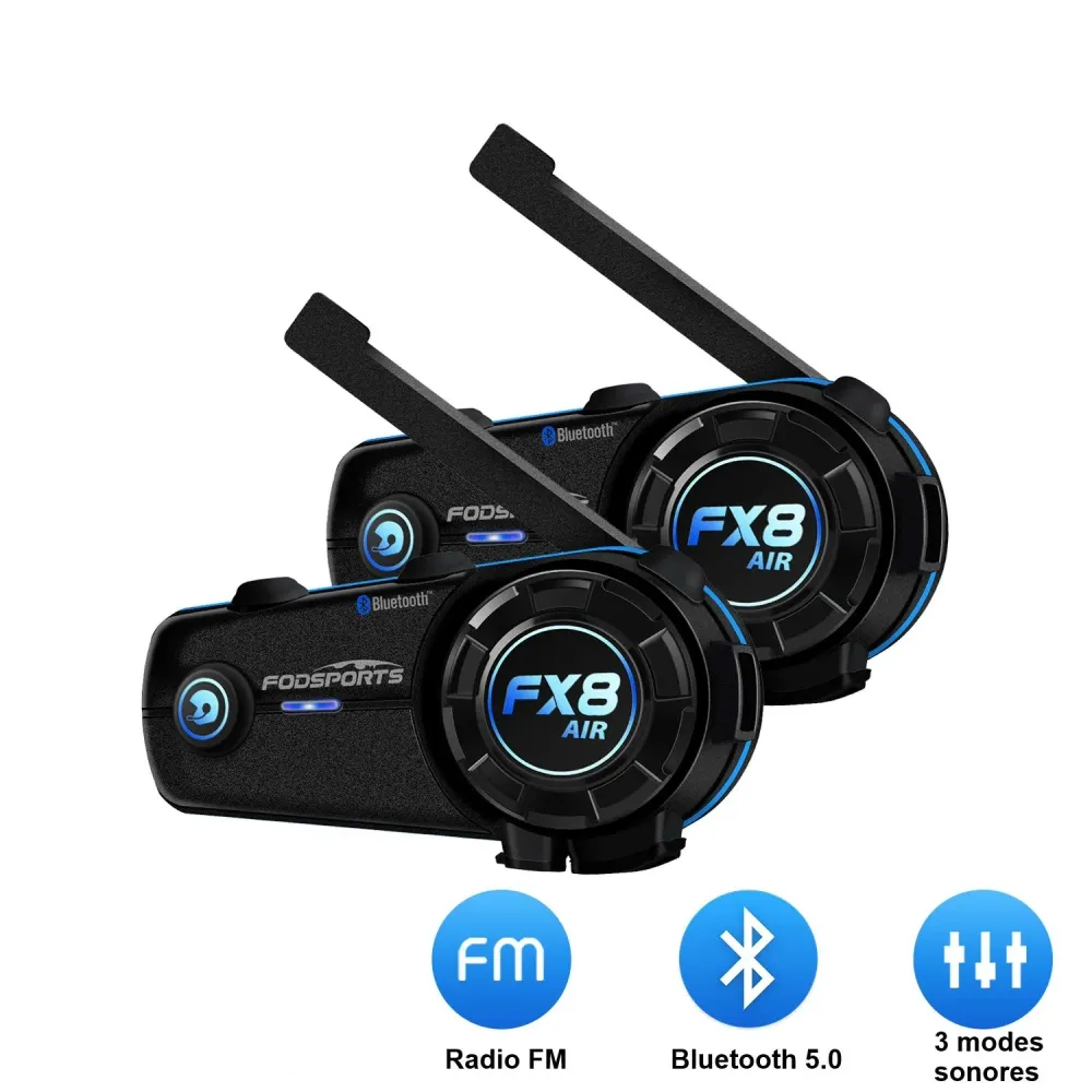 Intercoms moto - Paire de FX8 AIR Antre du Motard