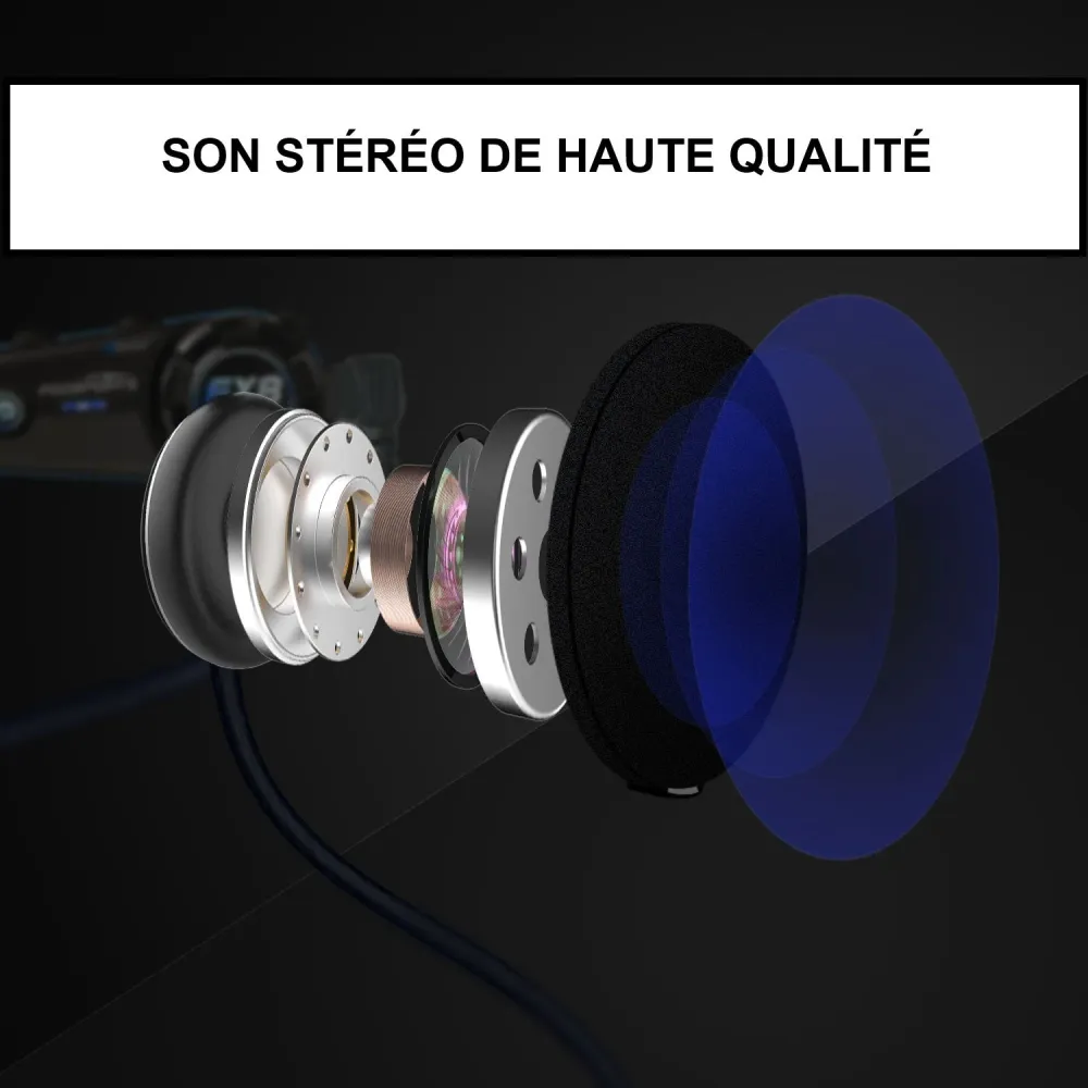 Intercoms moto - Paire de FX8 AIR Antre du Motard