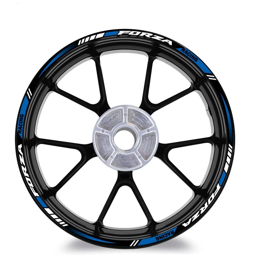 Liseret de Jante Moto<br> Forza Racing Bleu Antre du Motard