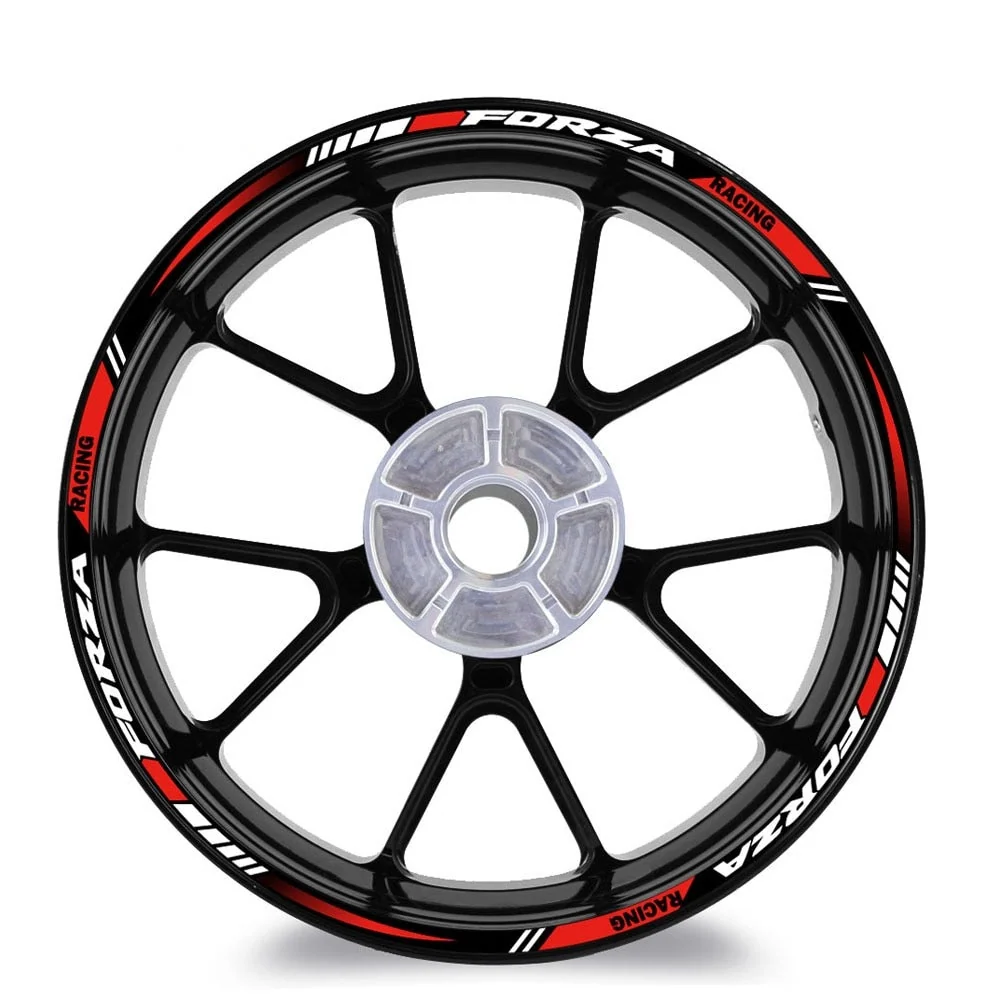 Liseret de Jante Moto Forza Racing Rouge (14-15 pouces) Antre du Motard