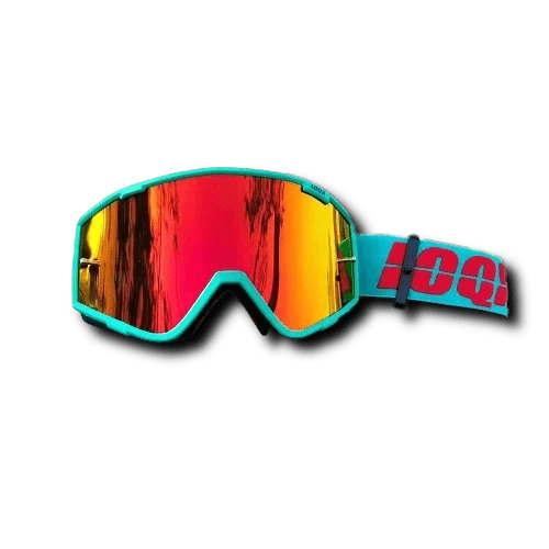 Lunette Moto Cross Turquoise avec Ecran Large Antre du Motard