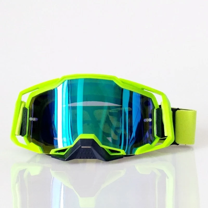 Lunette Moto Cross Vert Fluo Antre du Motard